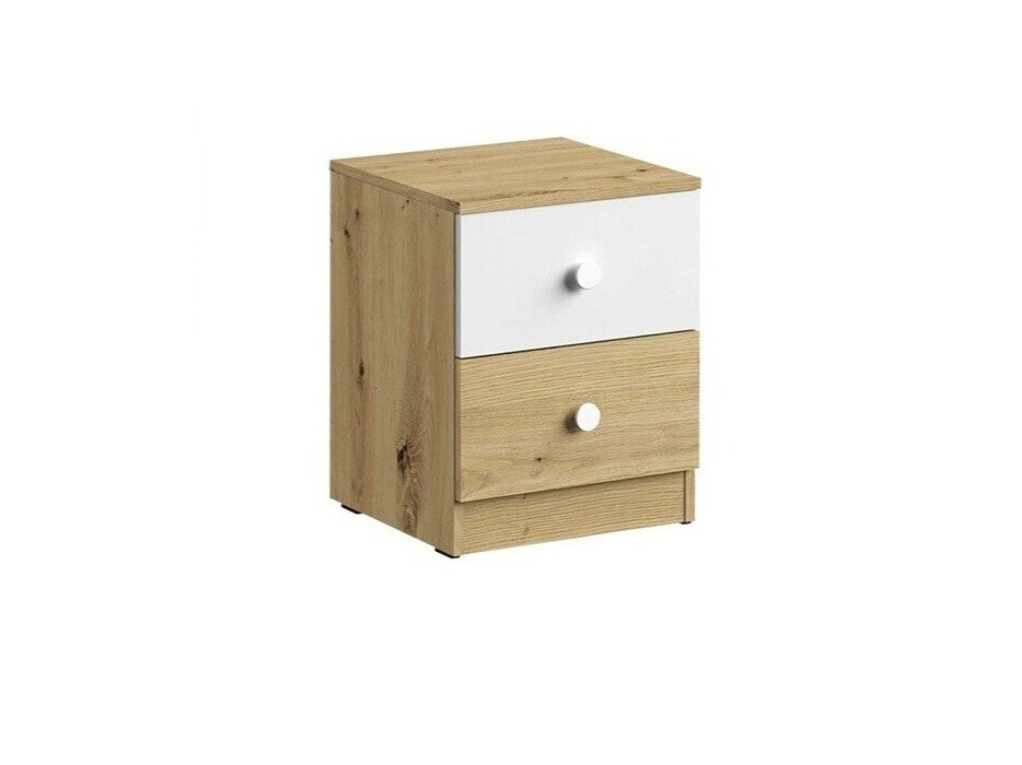 Comodino Almira 108 (Rovere Artisan + Bianco)