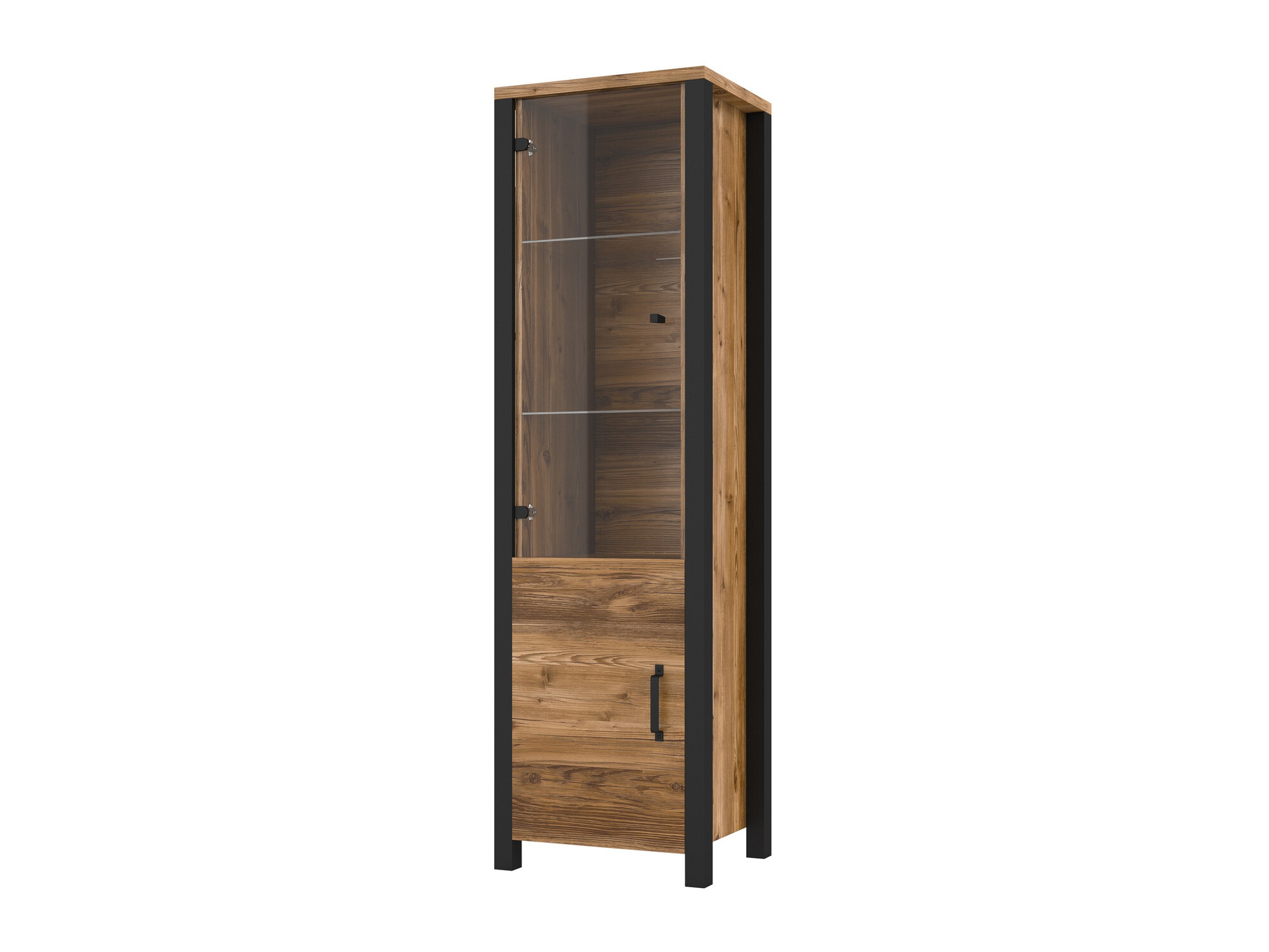 Scaffale Tornua 101 (Abete scuro + Nero opaco)