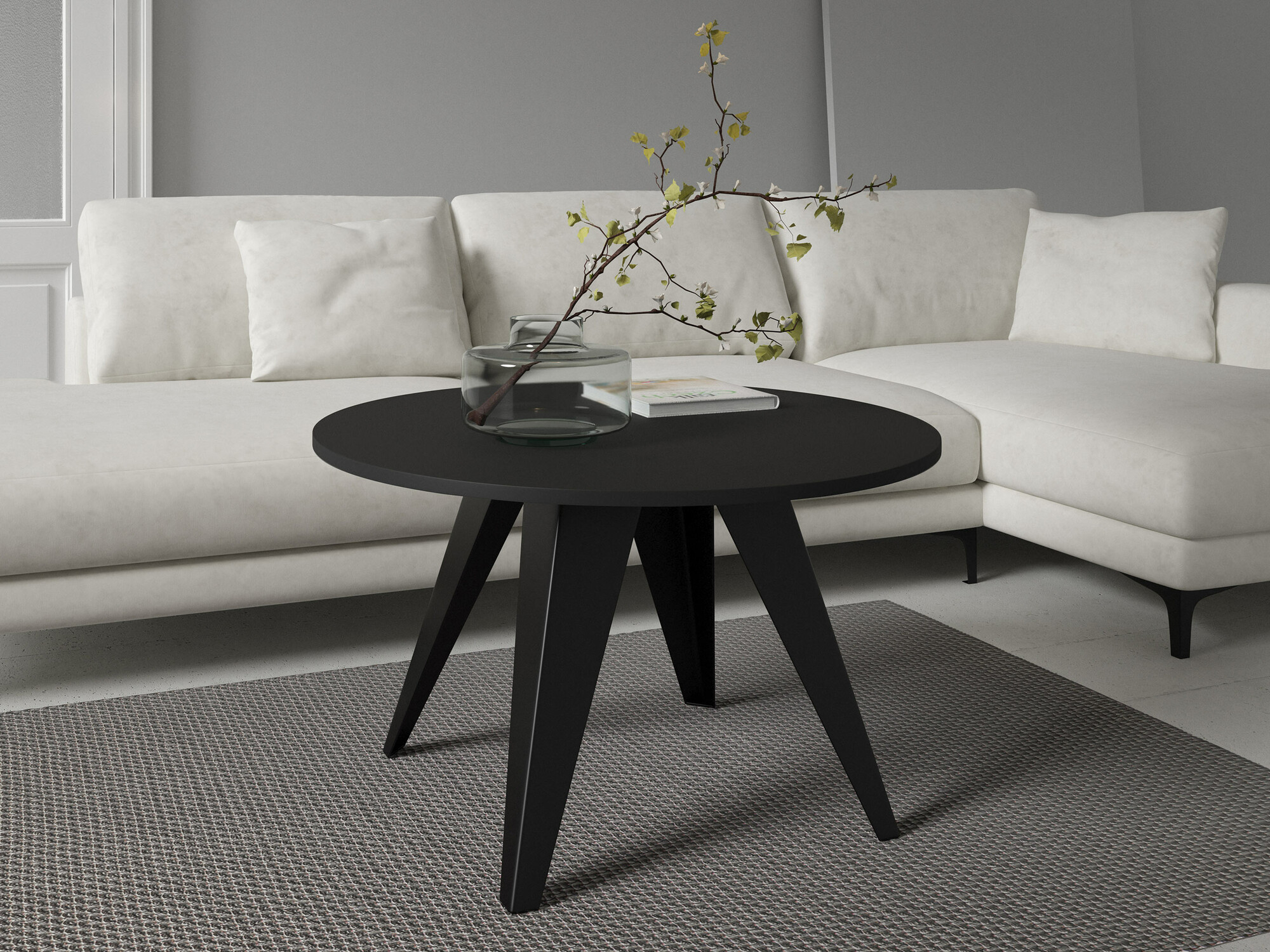 Tavolino da caffè Oswego 116 (Nero)