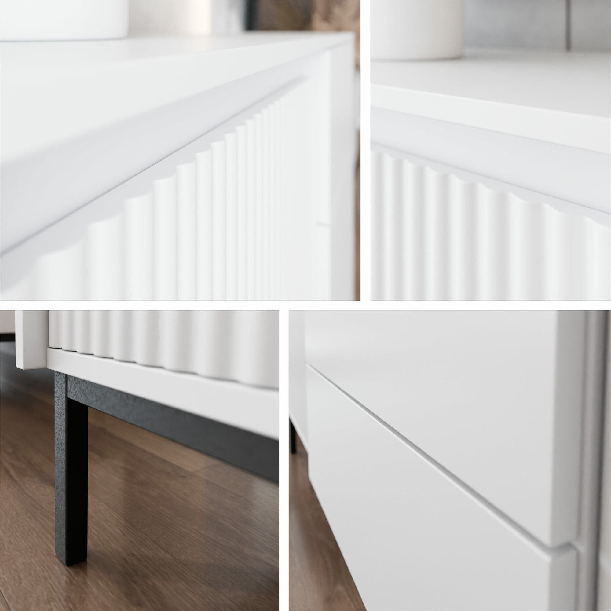 Comodino Comfivo Delruva (Bianco)