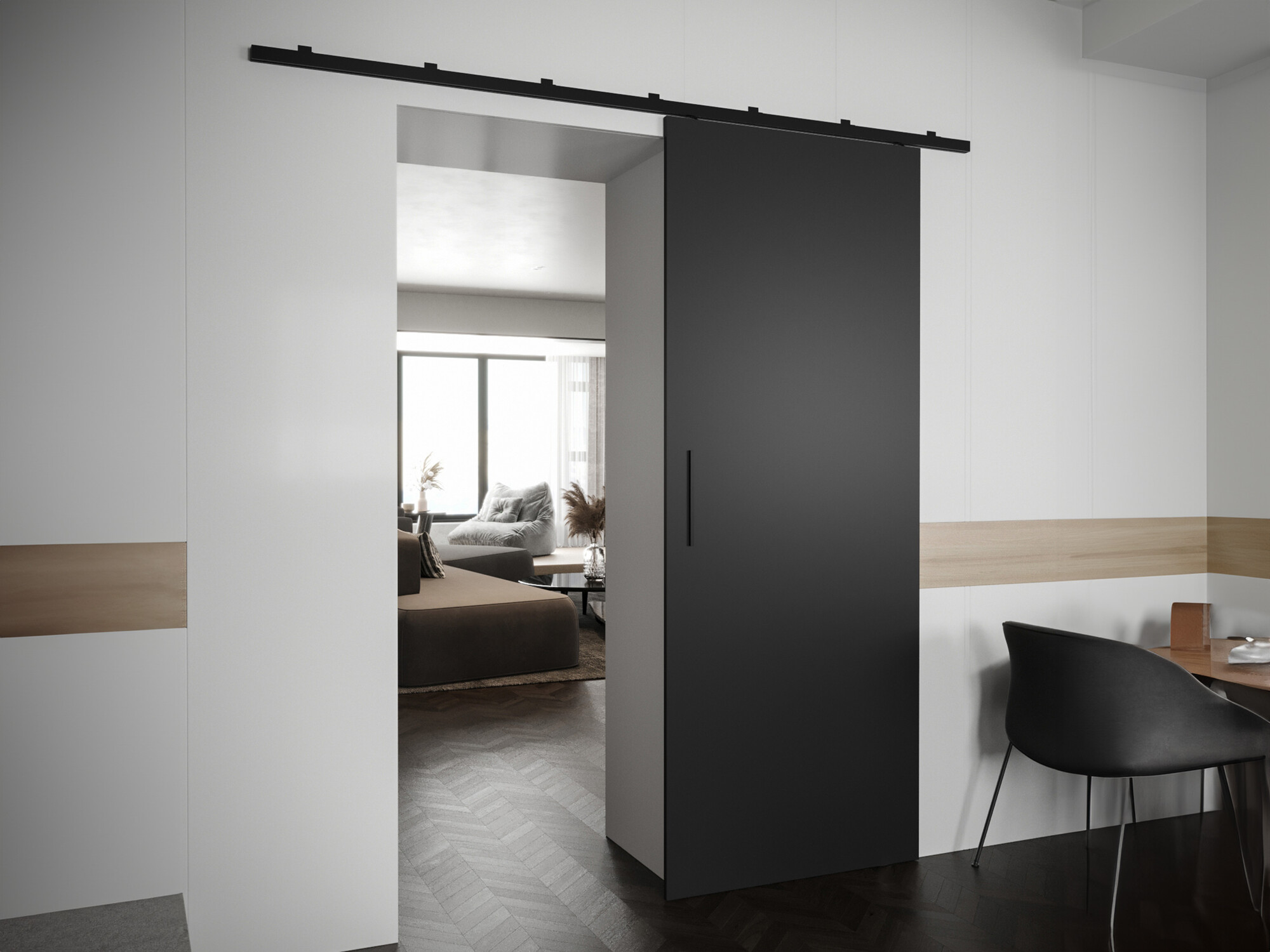 Porte scorrevoli Hartford 489 (Nero)