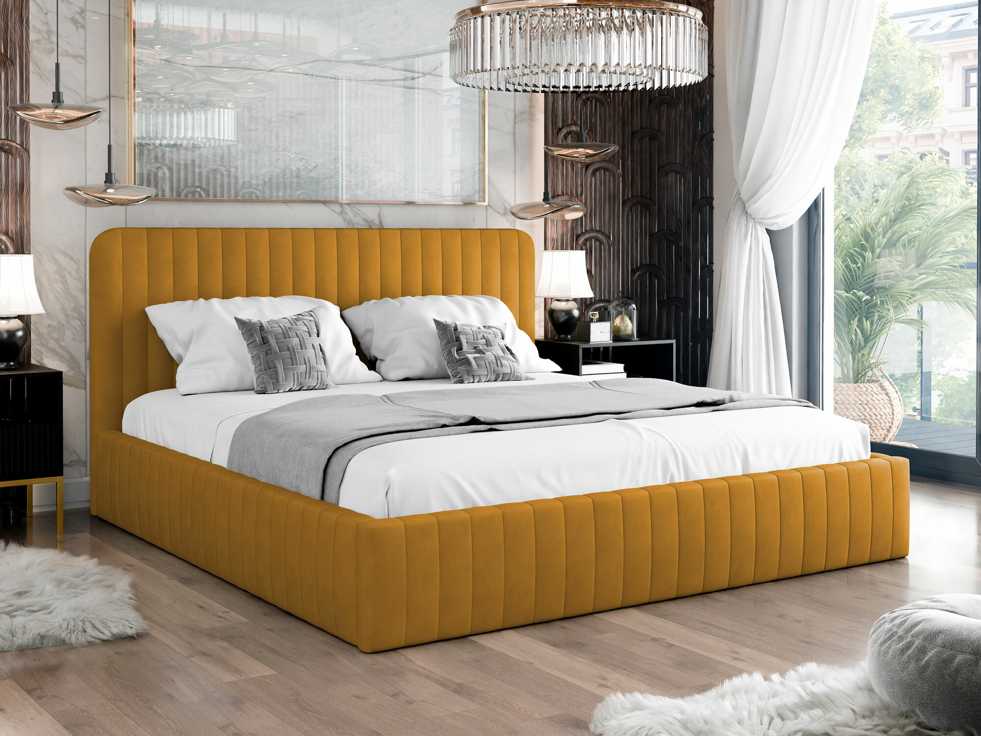 Letto TrendyNest Caprion (Velluto 08)