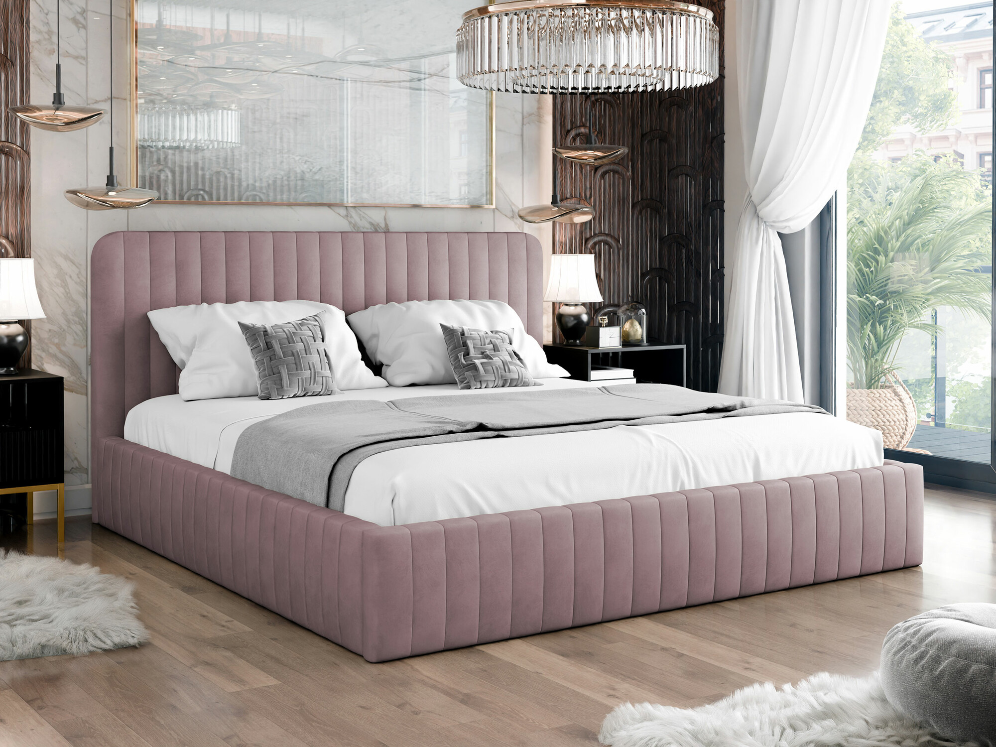 Letto TrendyNest Caprion (Velluto 14)