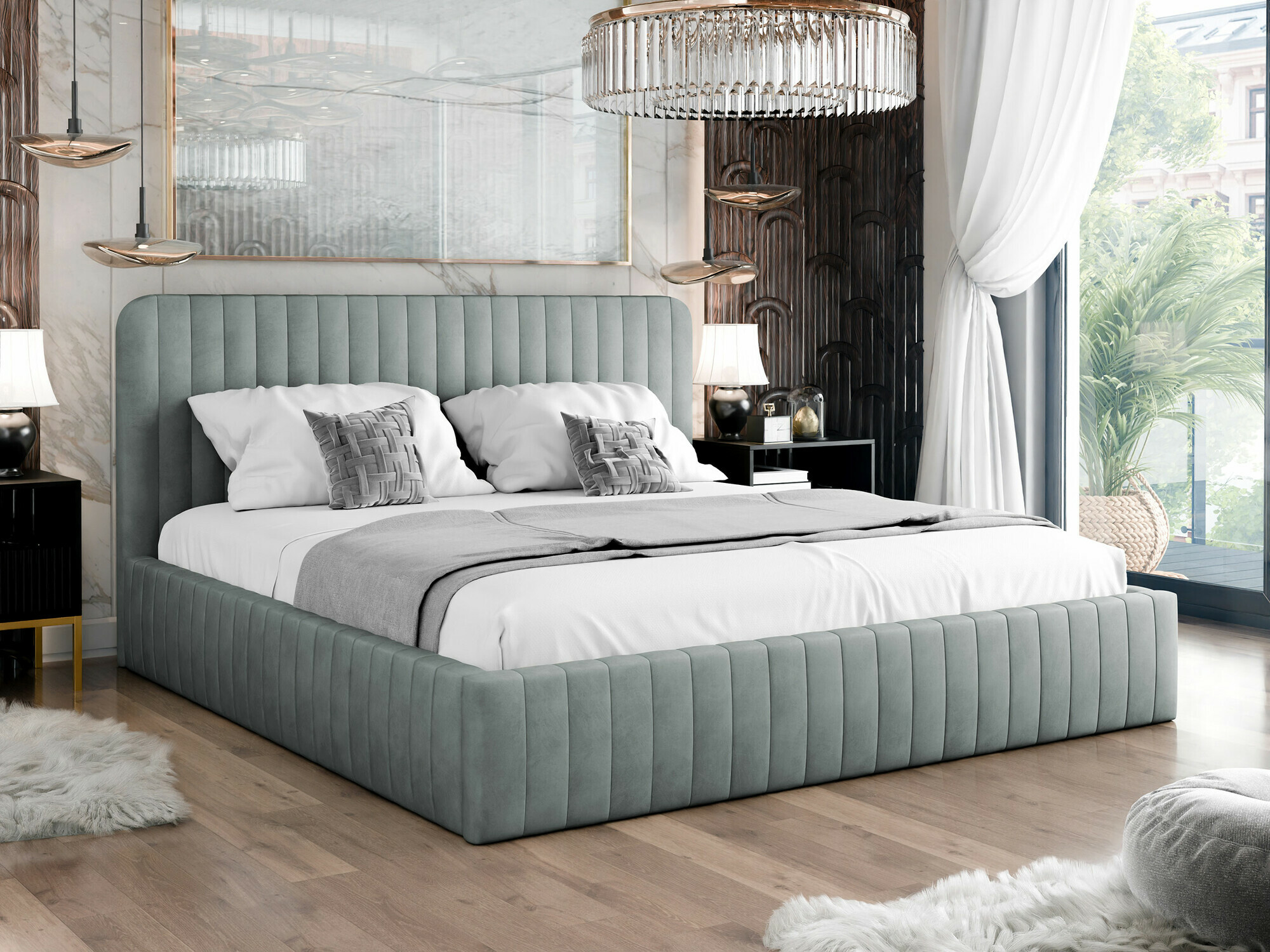 Letto TrendyNest Caprion (Velluto 15)