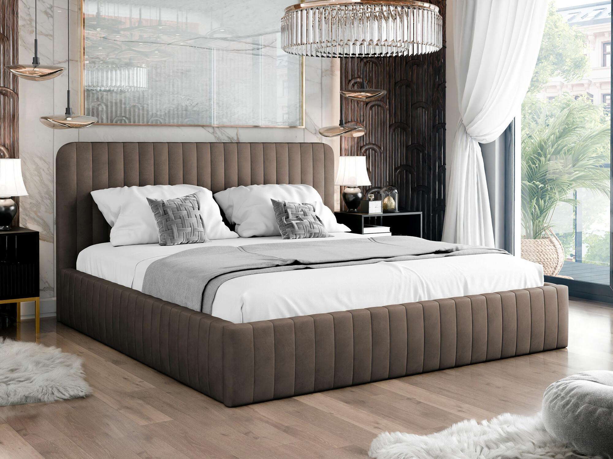 Letto TrendyNest Caprion (Velluto 29)
