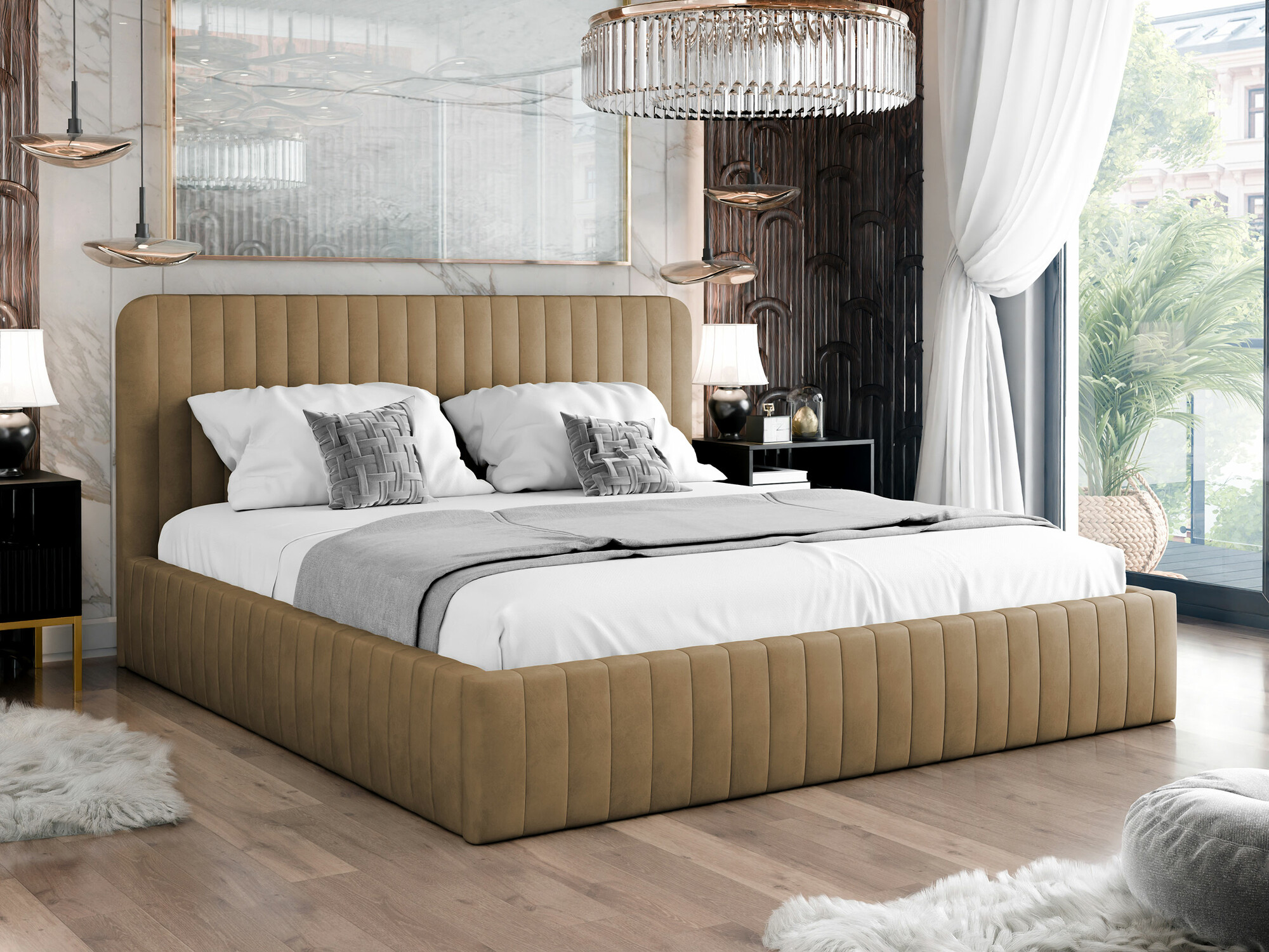 Letto TrendyNest Caprion (Velluto 30)