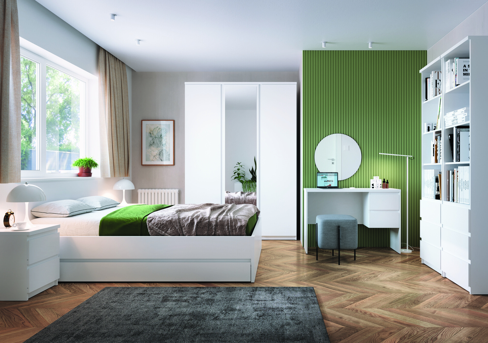 Armadio Merfere 104 (Bianco)