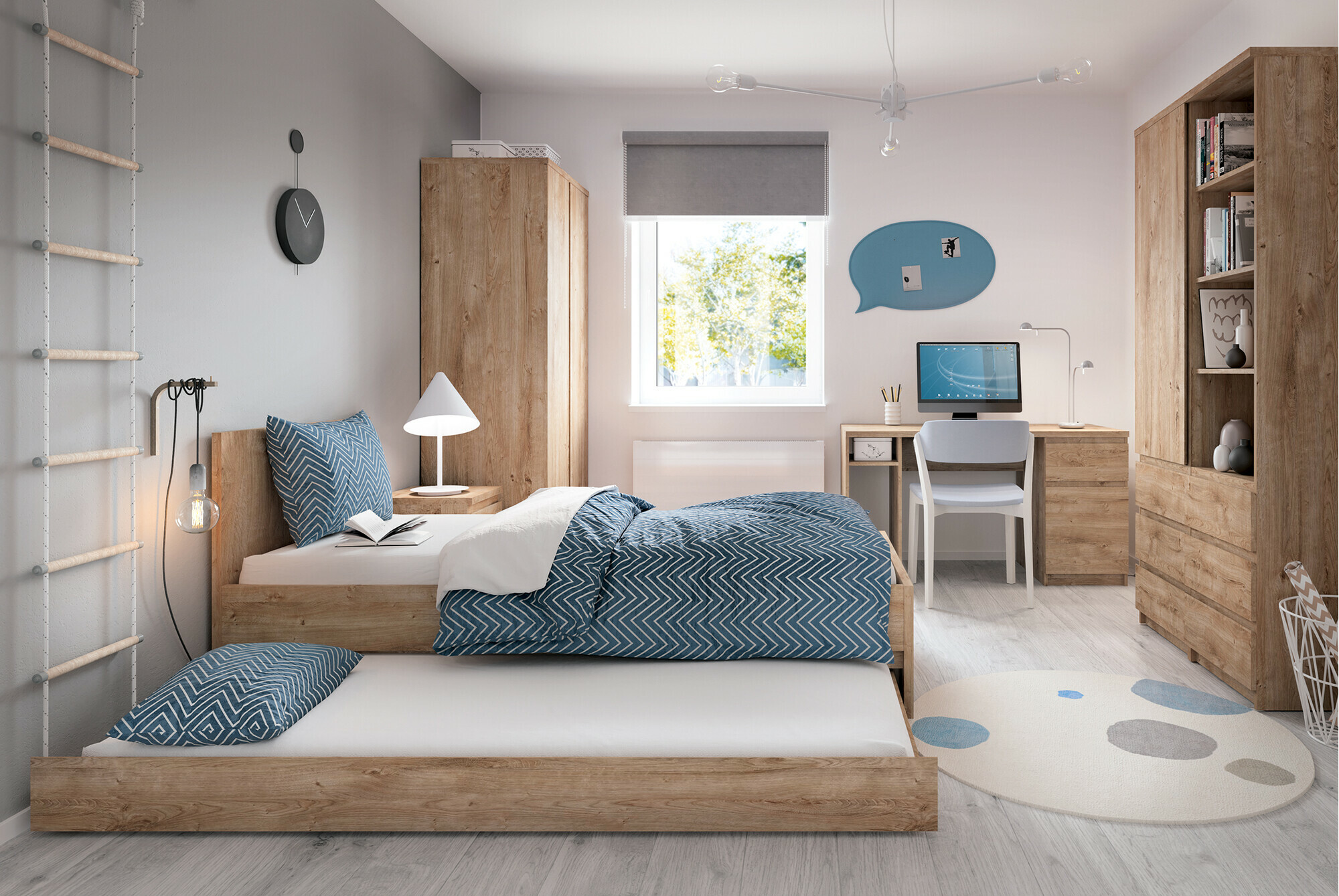 Letto Merfere 107 (Quercia)