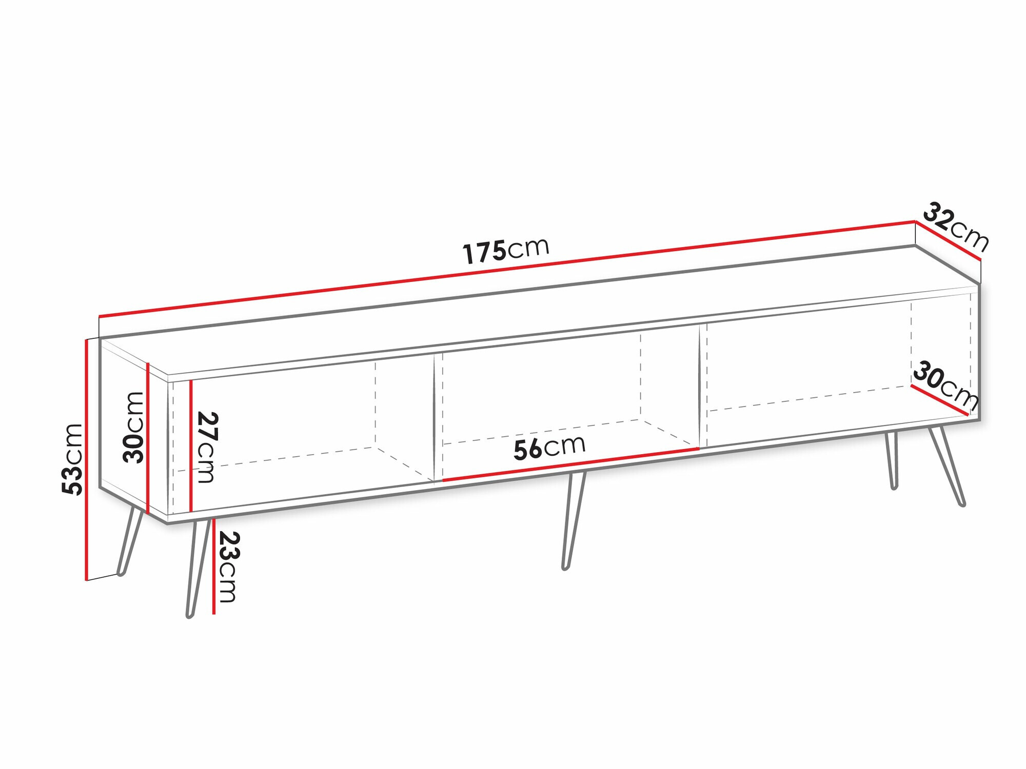 Mobile porta TV Princal III (Bianco)