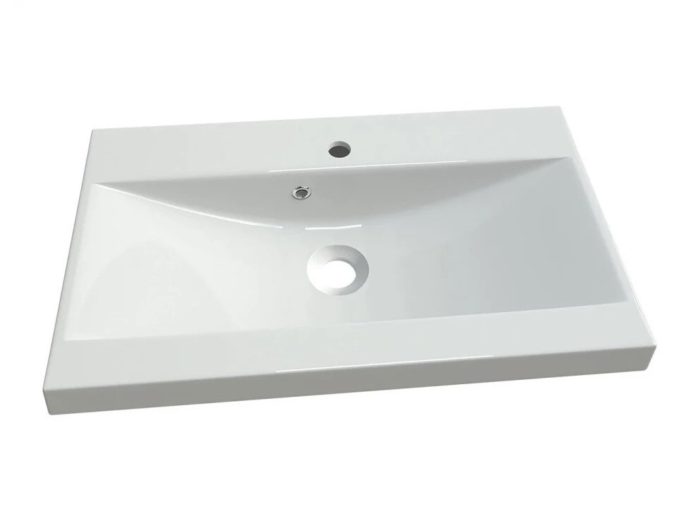 Set bagno Scientia III (Bianco lucido + Bianco)