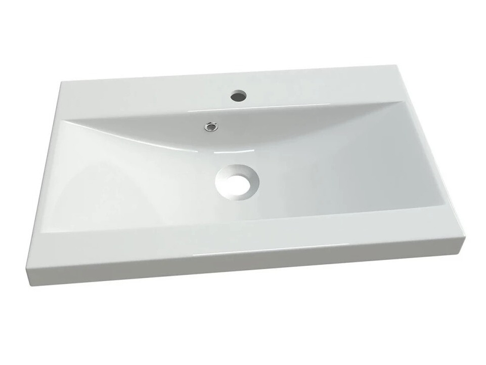 Set bagno Scientia III (Grigio lucido + Castagna)