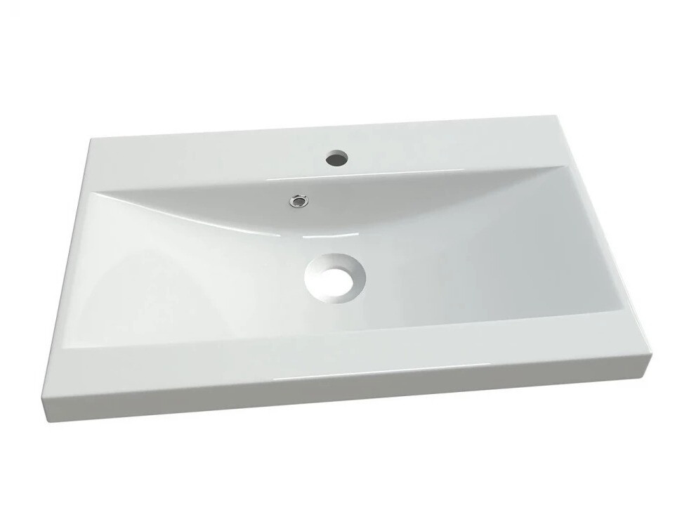 Set bagno Scientia III (Grigio lucido + Castagna)