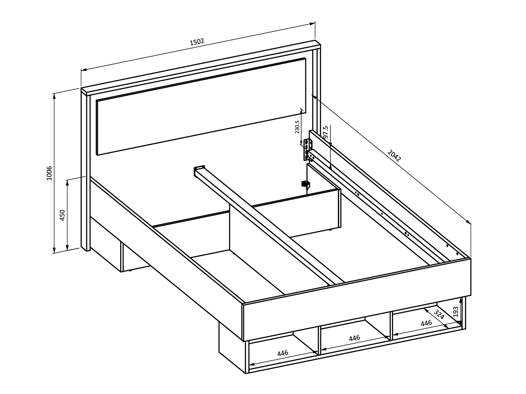 Letto Vosalo 102