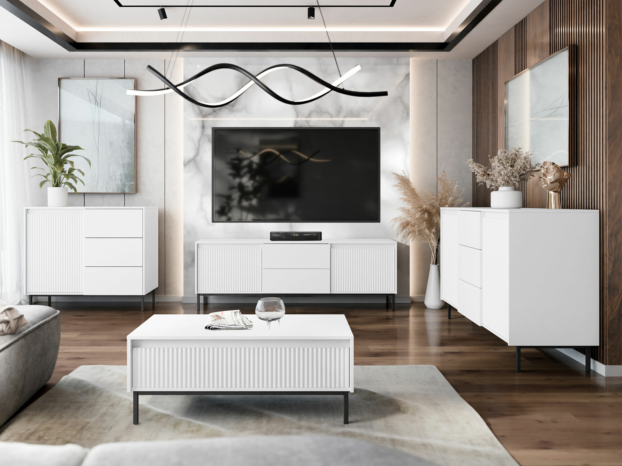 Cassettiera Comfivo Delruva I (Bianco)