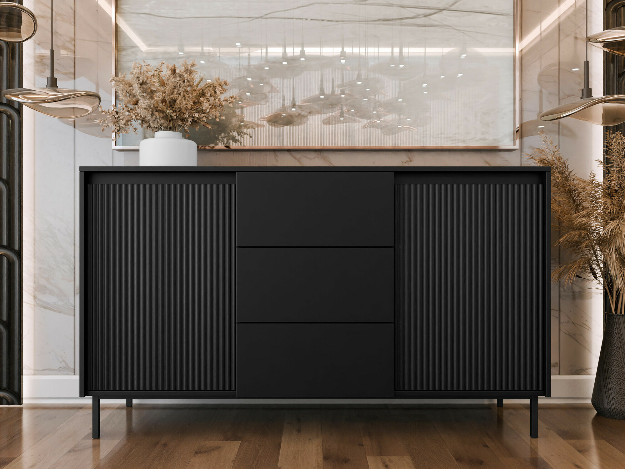 Cassettiera Comfivo Delruva I (Nero)