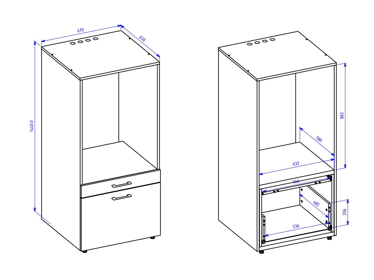 Mensola del bagno Novdele 102 (Bianco)