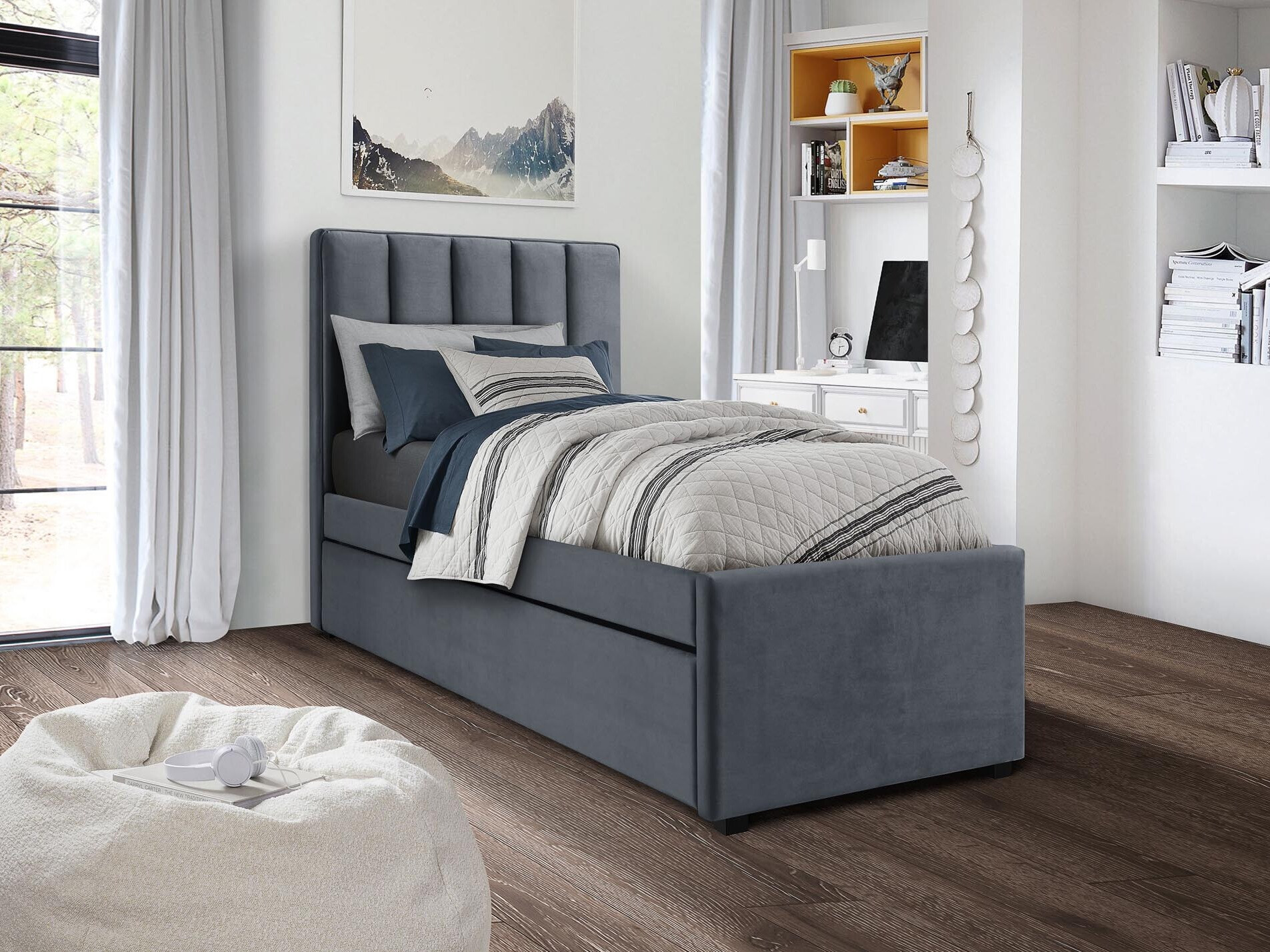 Letto Houston 1709 (Grigio)