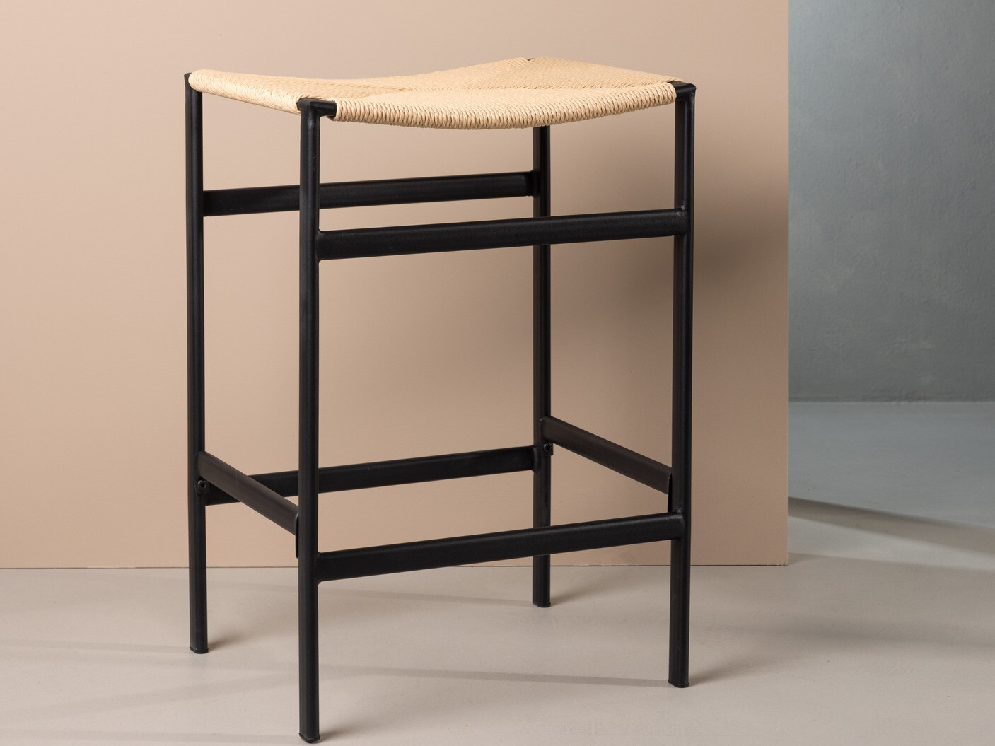 Sgabello da bar Dallas 4564 (Nero + Nocciola)