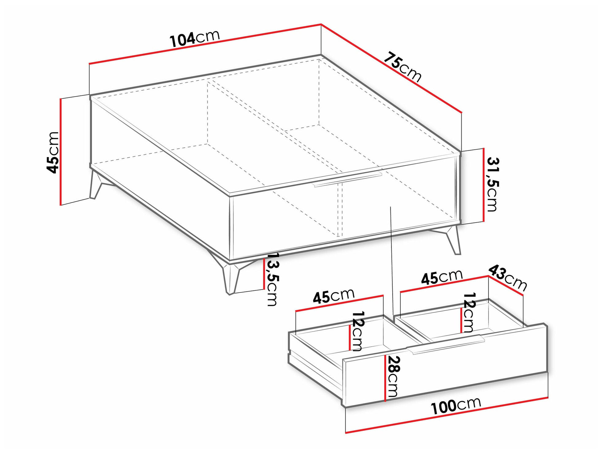Tavolino da caffè Comfivo Citrus