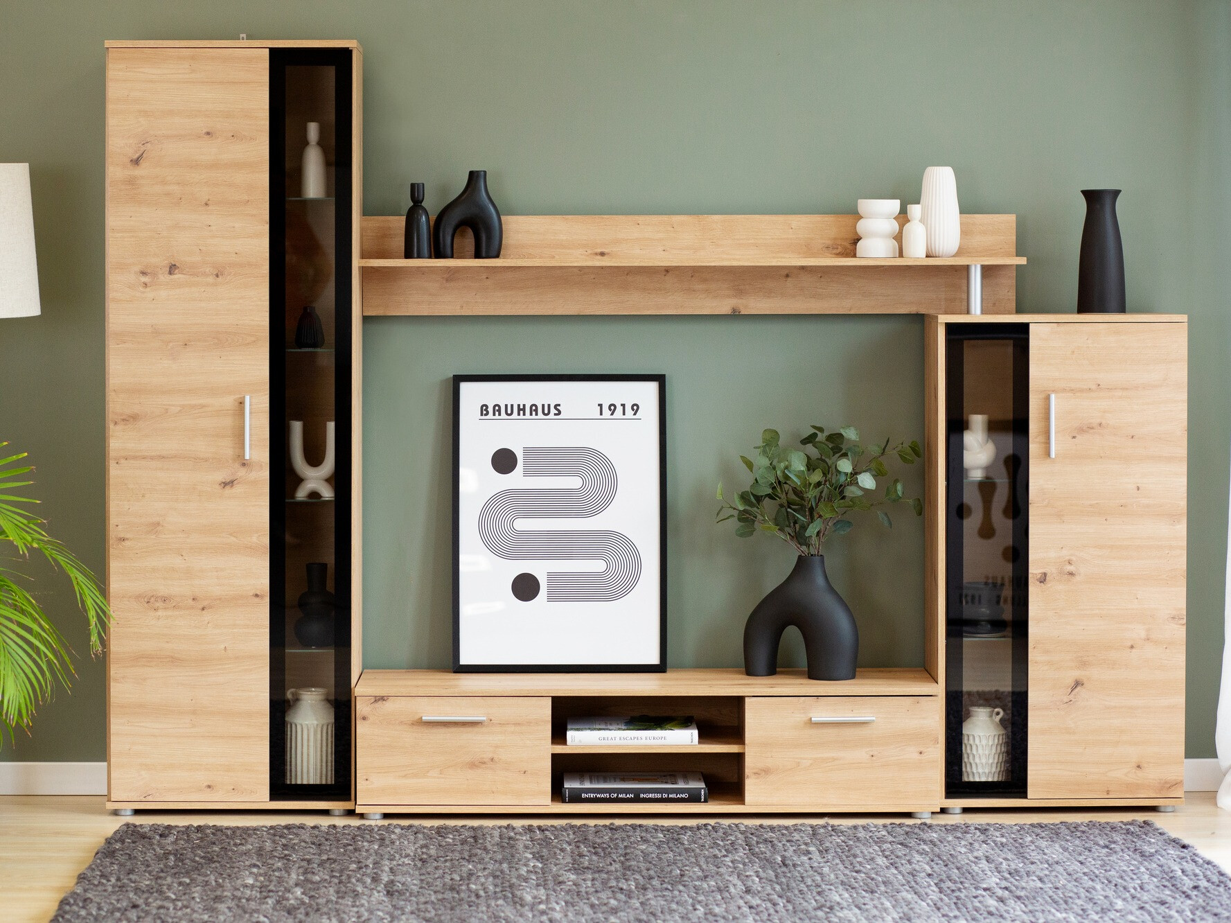 Parete attrezzata Bristol 202 (Rovere Artisan)