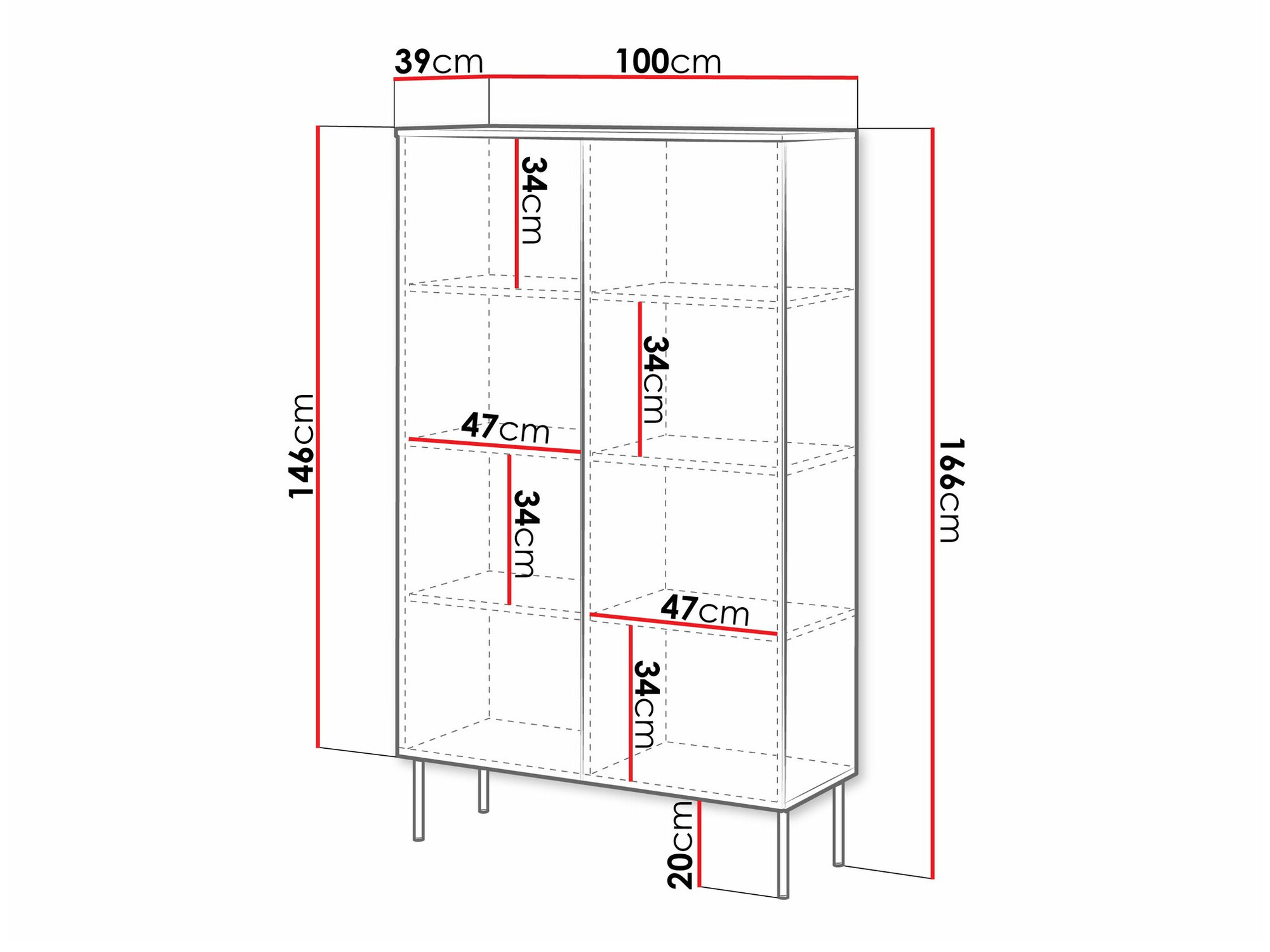Scaffale Celra (Bianco)