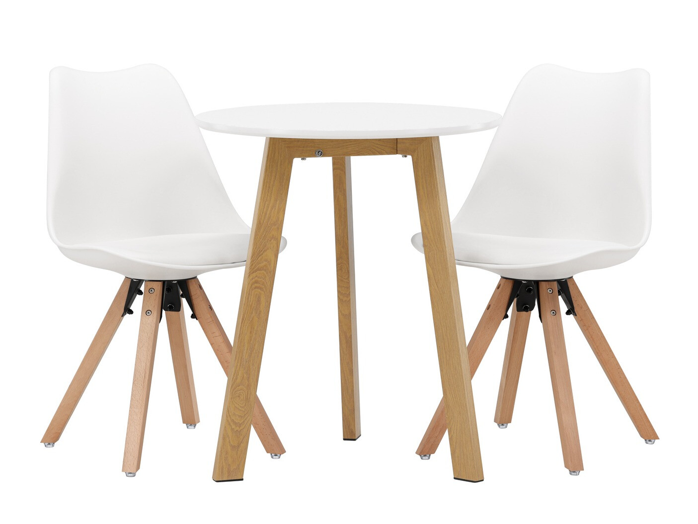 Set sala da pranzo Dallas 3781 (Bianco + Nocciola)