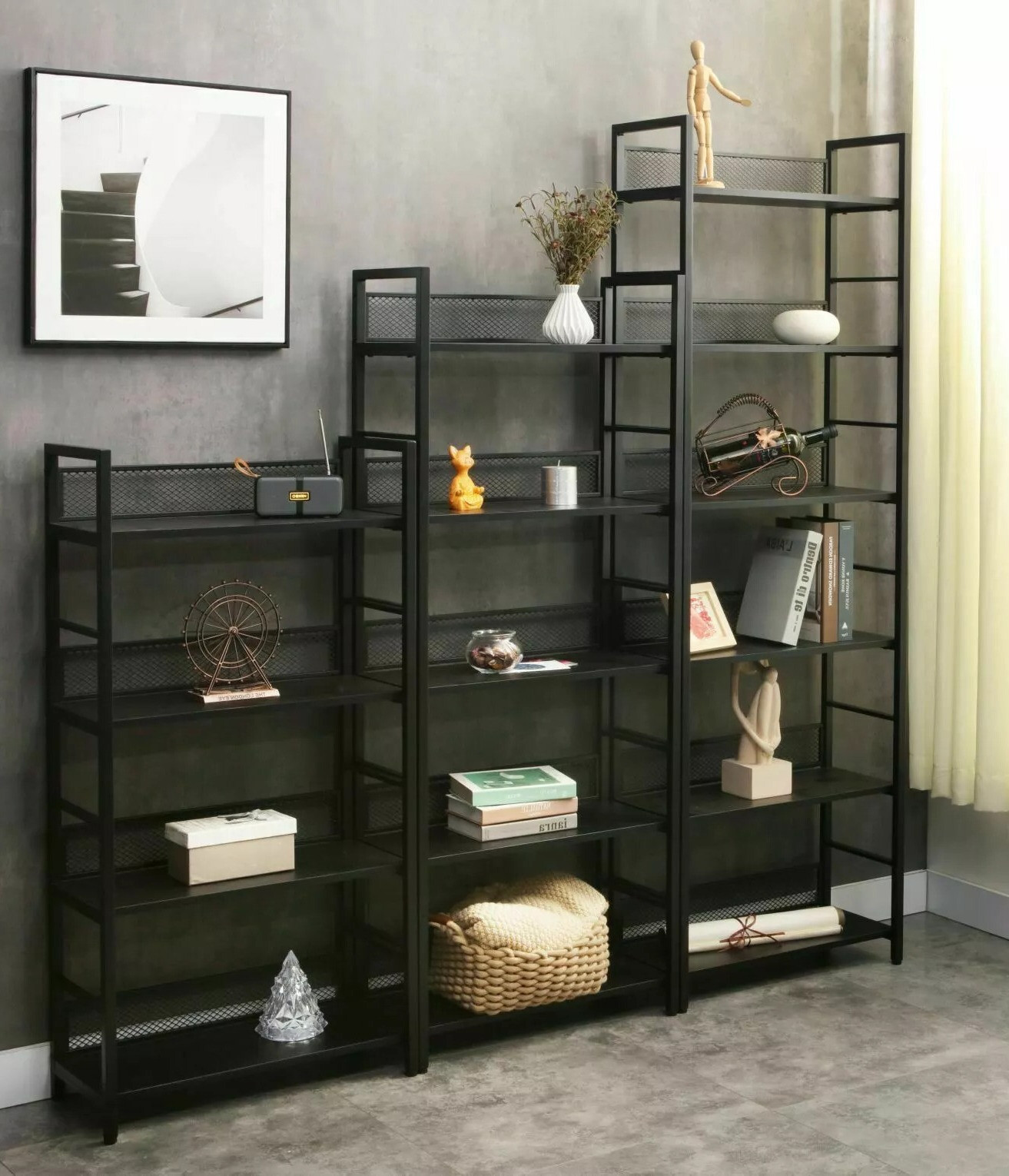 Scaffale Detroit 189 (Nero)