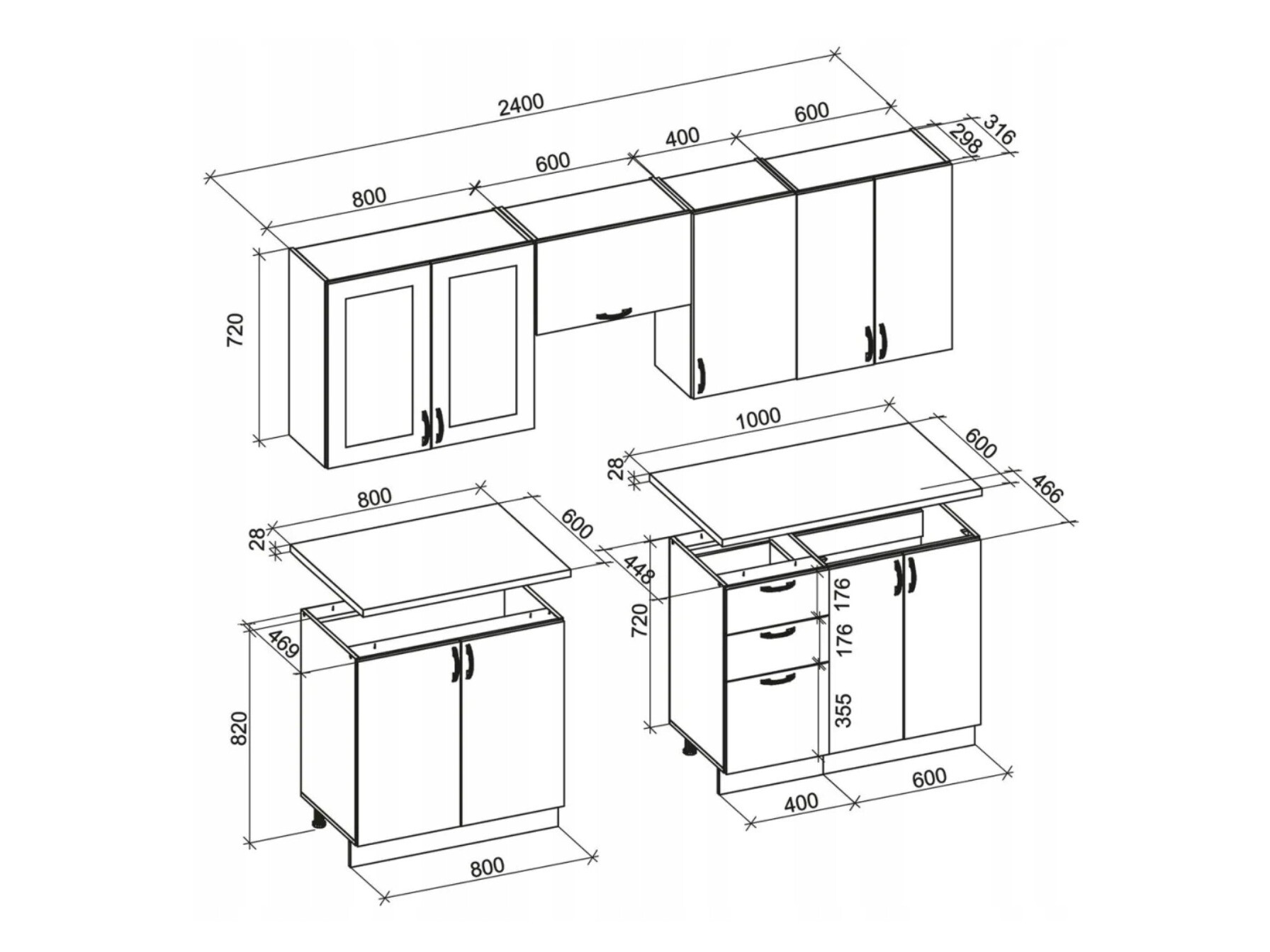 Composizione cucina Houston 1730