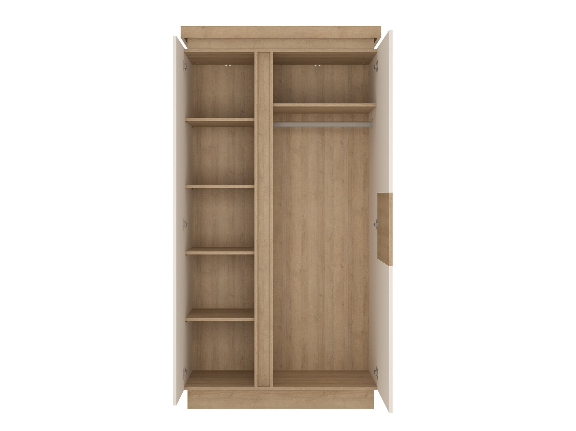 Armadio Feldeli 106 (Riviera quercia + Bianco lucido)