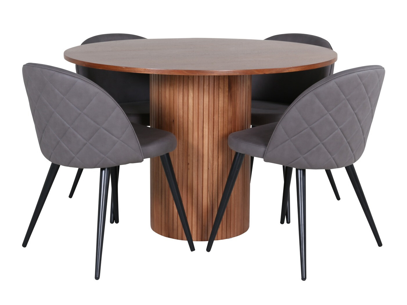 Set sala da pranzo Dallas 3071 (Grigio + Nero)