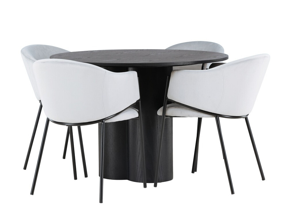 Set sala da pranzo Dallas 4440 (Nero)