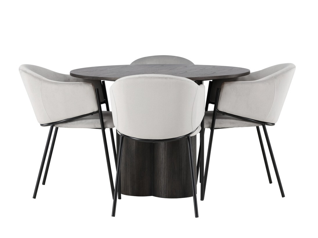 Set sala da pranzo Dallas 4440 (Noce scuro)