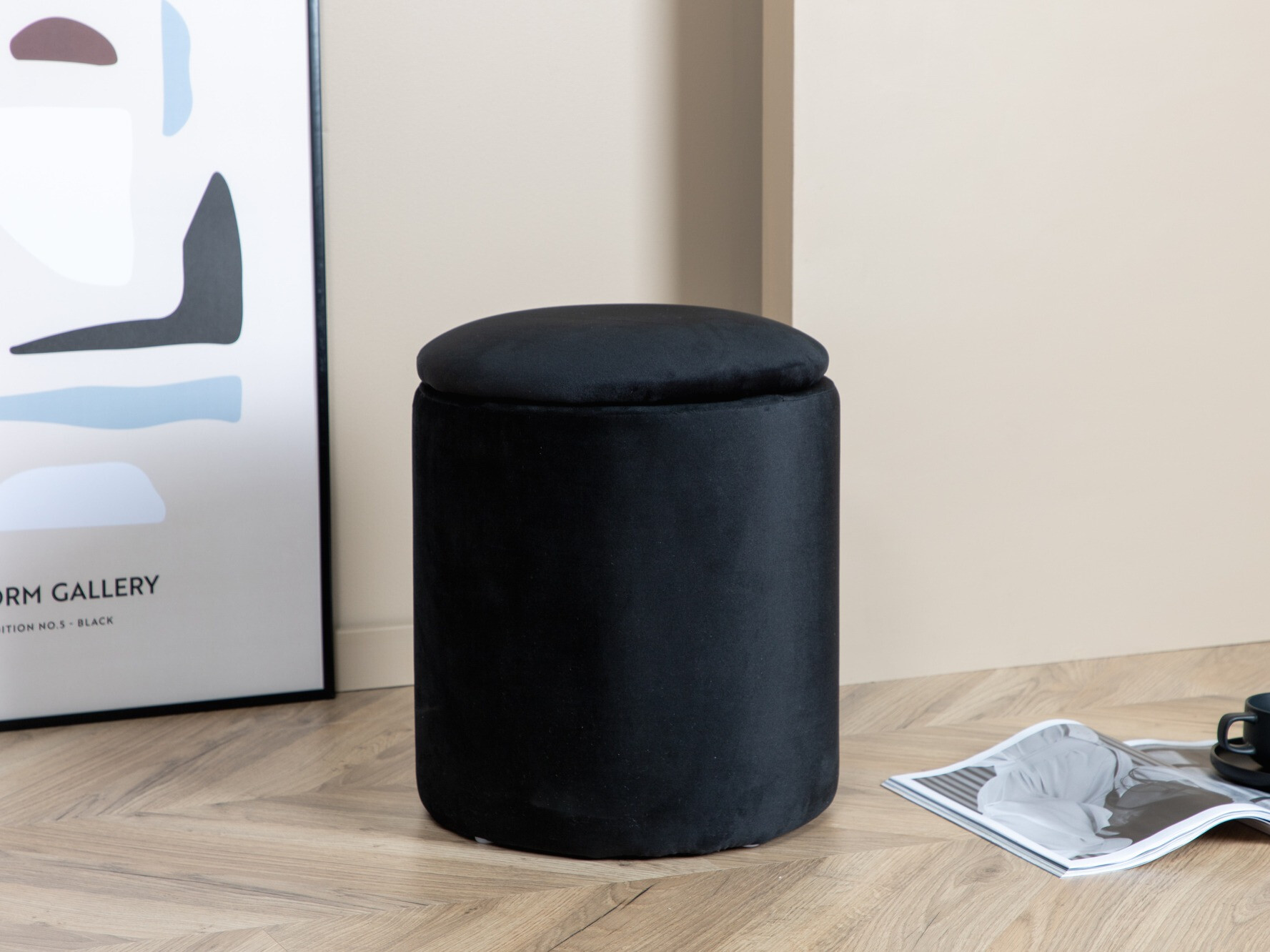 Pouf Dallas 2939 (Nero)