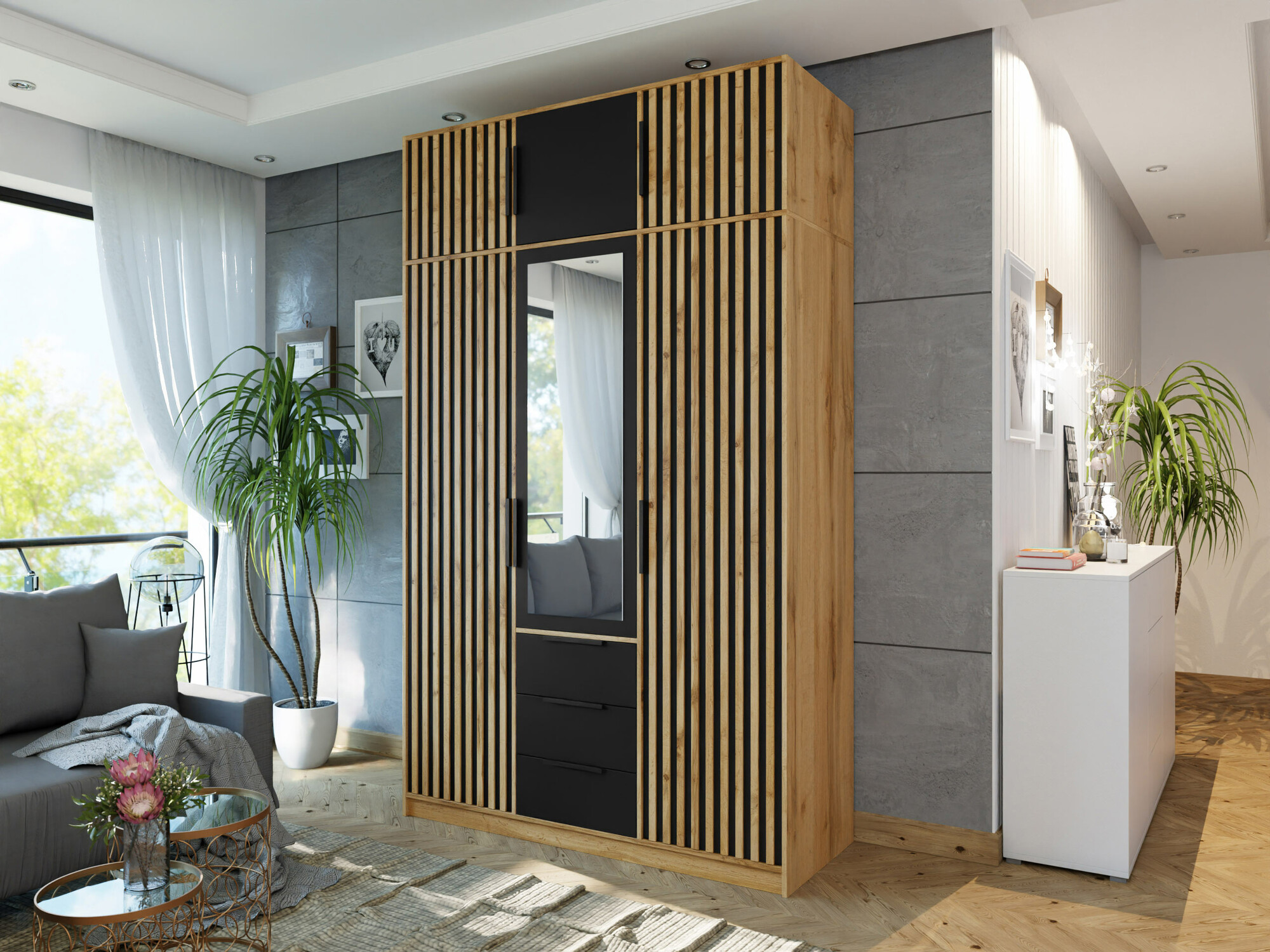 Armadio Enolevo 106 (Quercia di Wotan + Nero)