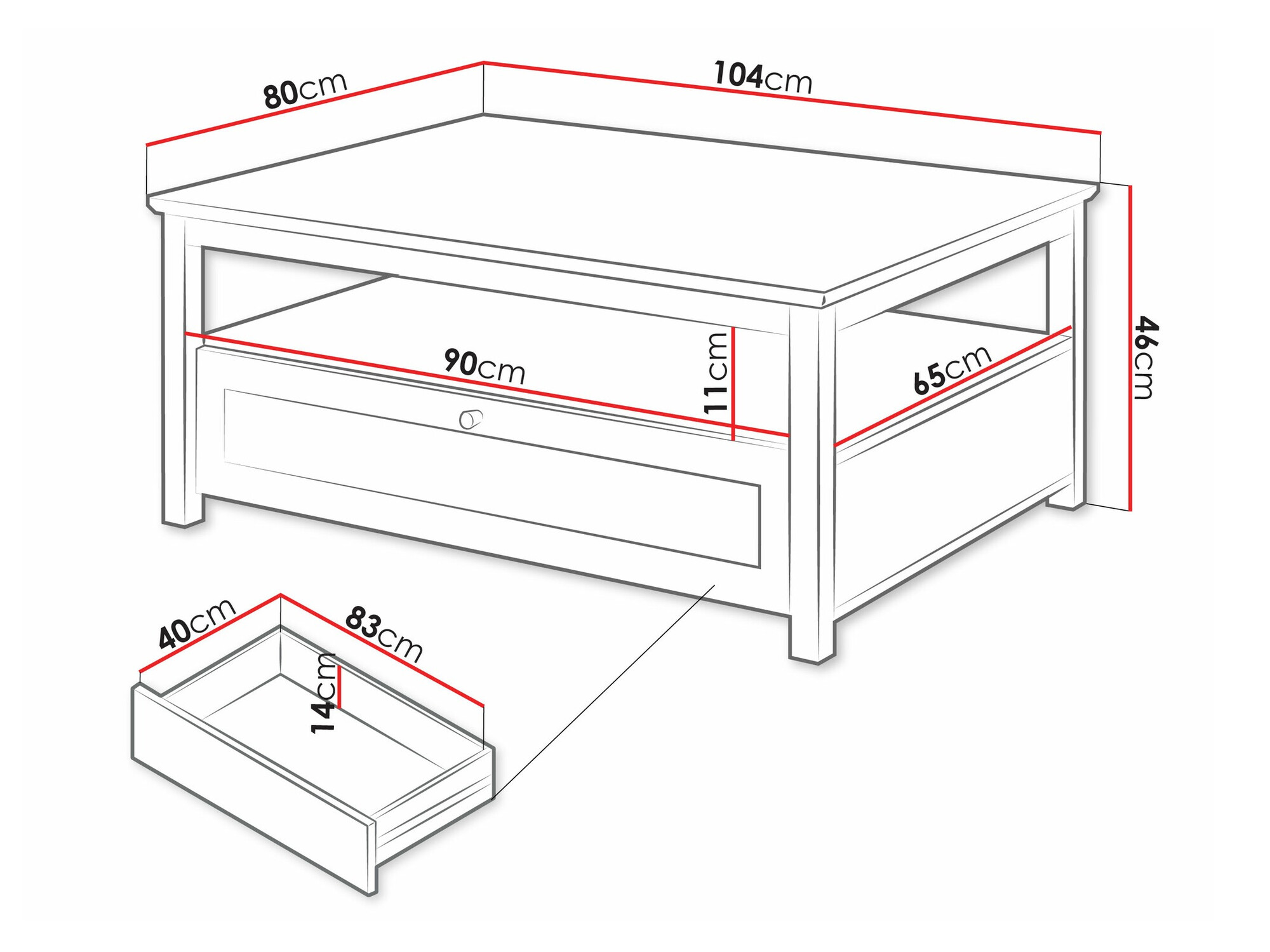 Tavolino da caffè Comfivo Custos