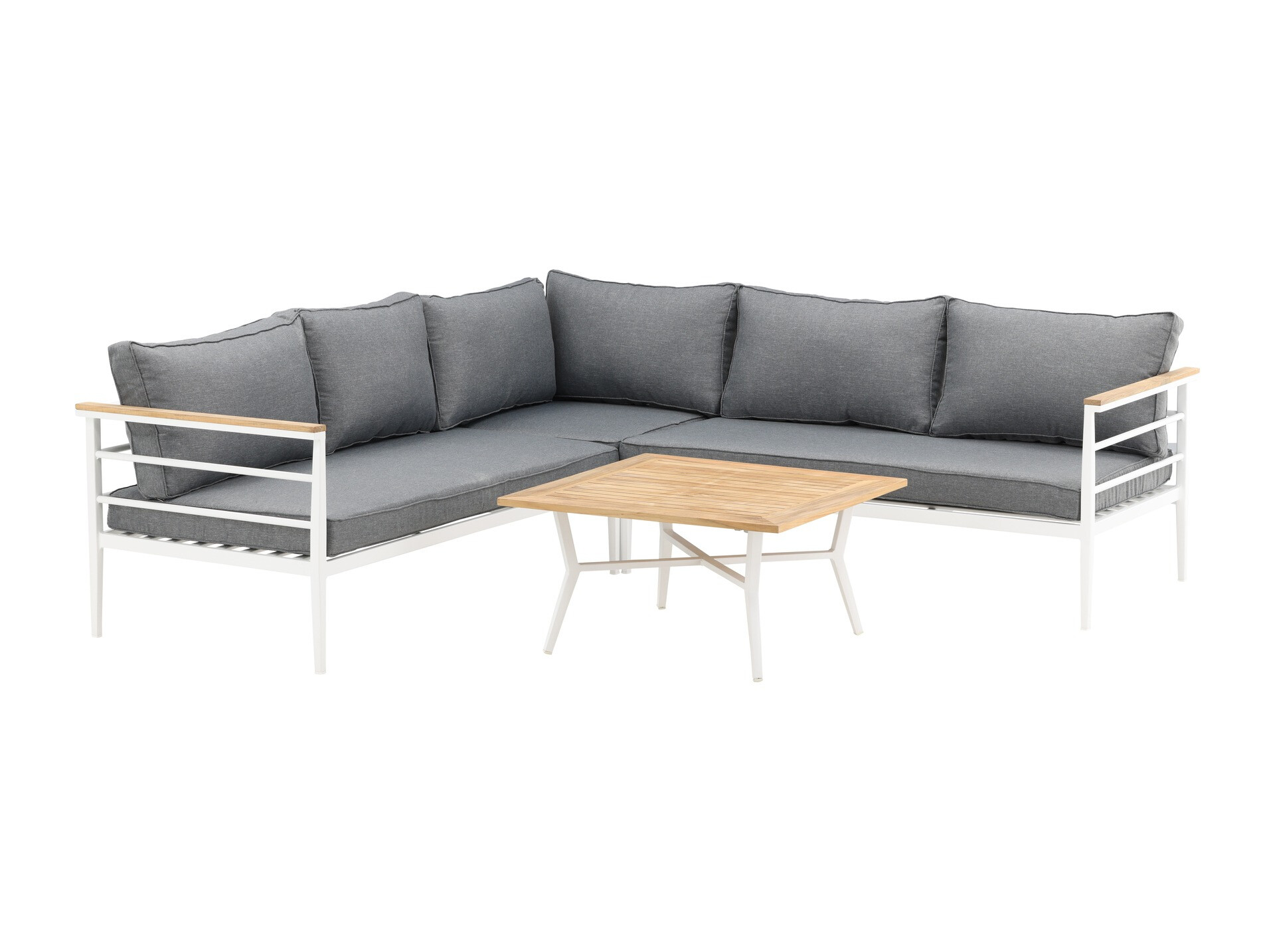 Mobili da giardino Dallas 525 (Bianco + Grigio)