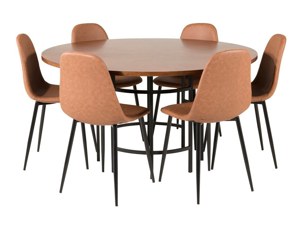 Set sala da pranzo Dallas 309 (Marrone + Nero)