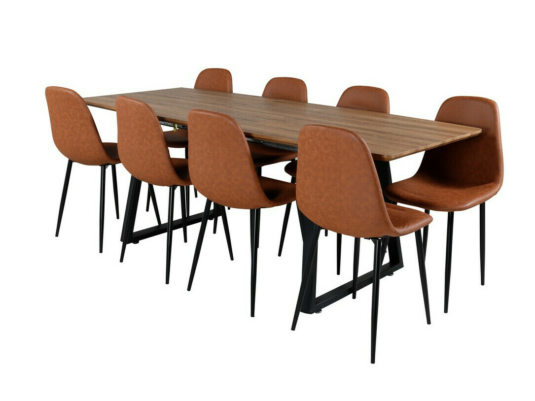 Set sala da pranzo Dallas 331 (Marrone + Nero)