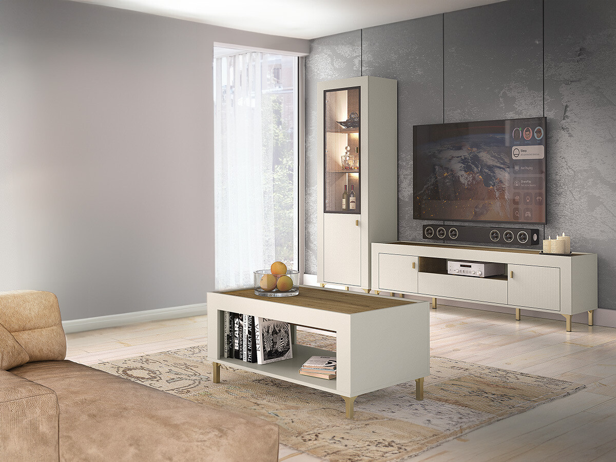 Parete attrezzata Mormavu 114 (Cachemire)