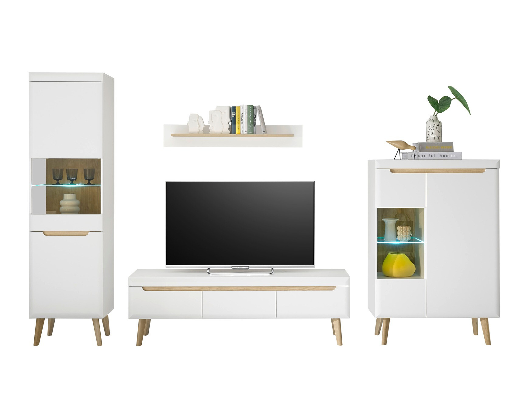 Parete attrezzata Vircava 111 (Bianco)