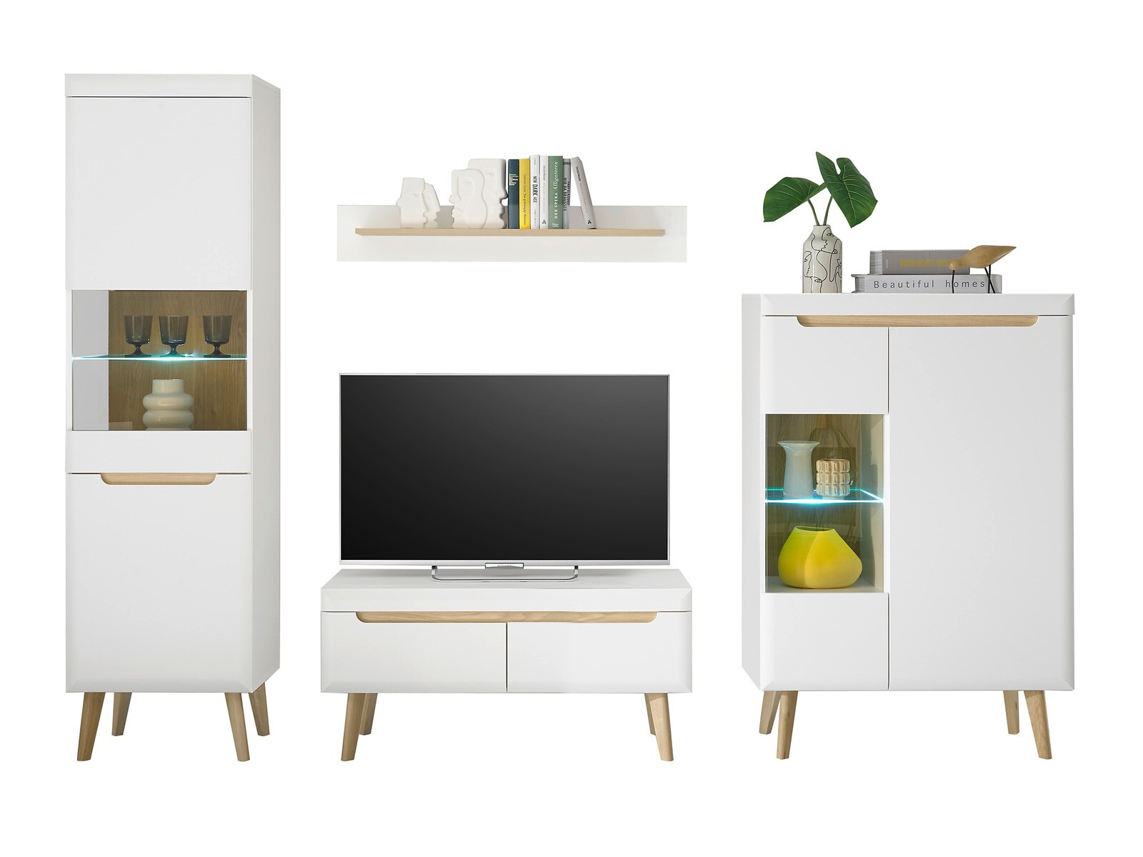 Parete attrezzata Vircava 111 (Bianco)