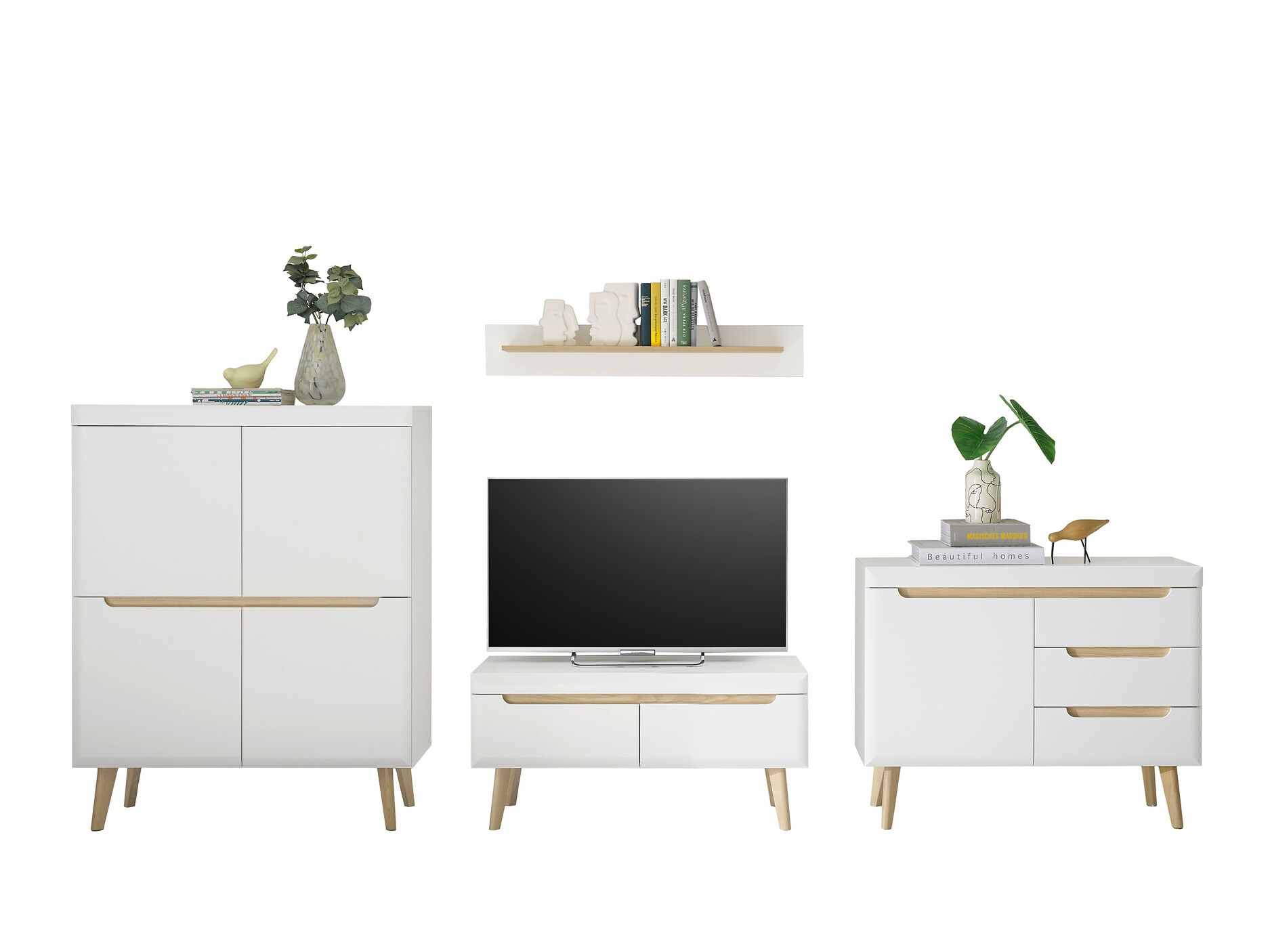 Parete attrezzata Vircava 115 (Bianco)