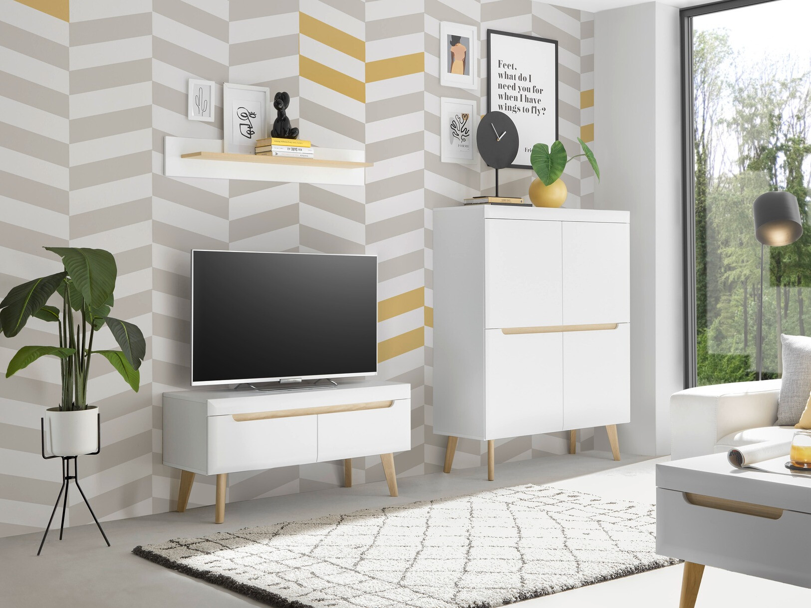 Parete attrezzata Vircava 115 (Bianco)