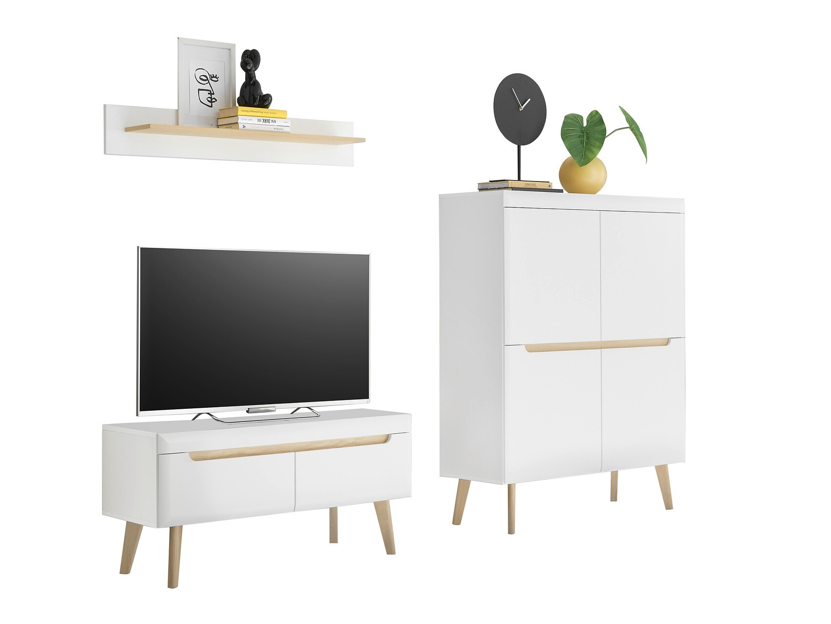 Parete attrezzata Vircava 115 (Bianco)