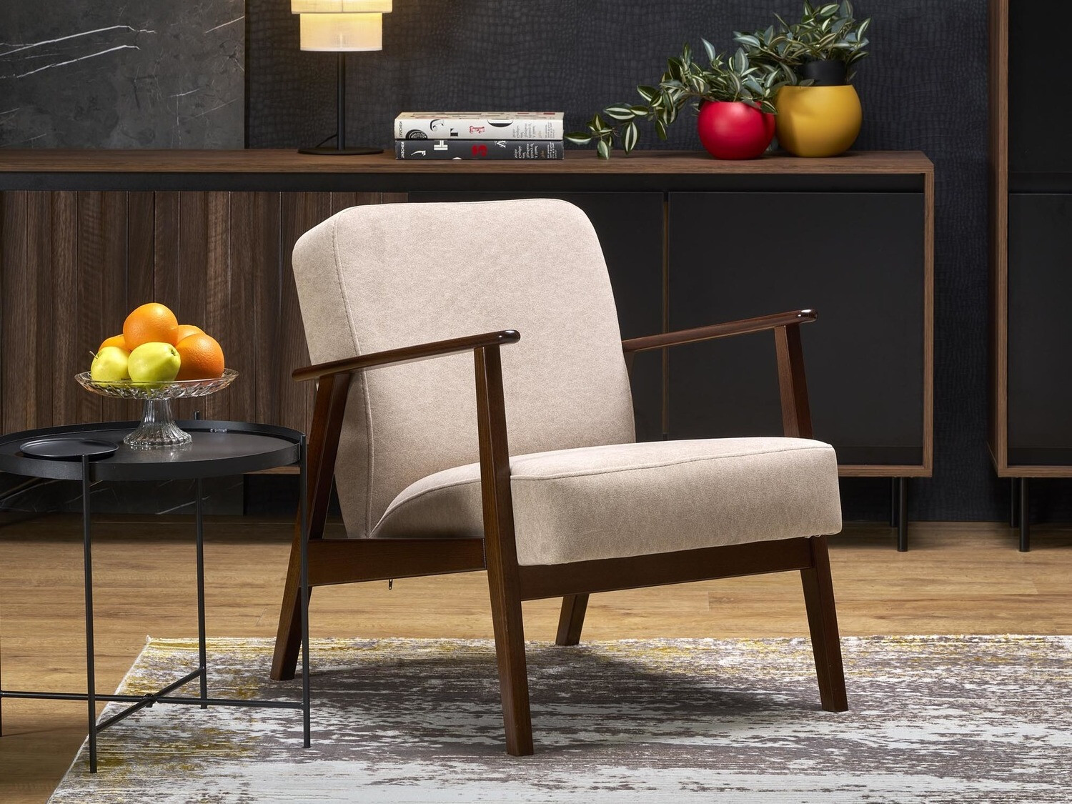 Poltrona Houston 2116 (Beige + Noce)