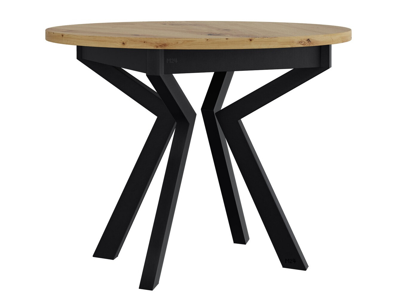 Tavolo Victorville 368 (Rovere Artisan + Nero)