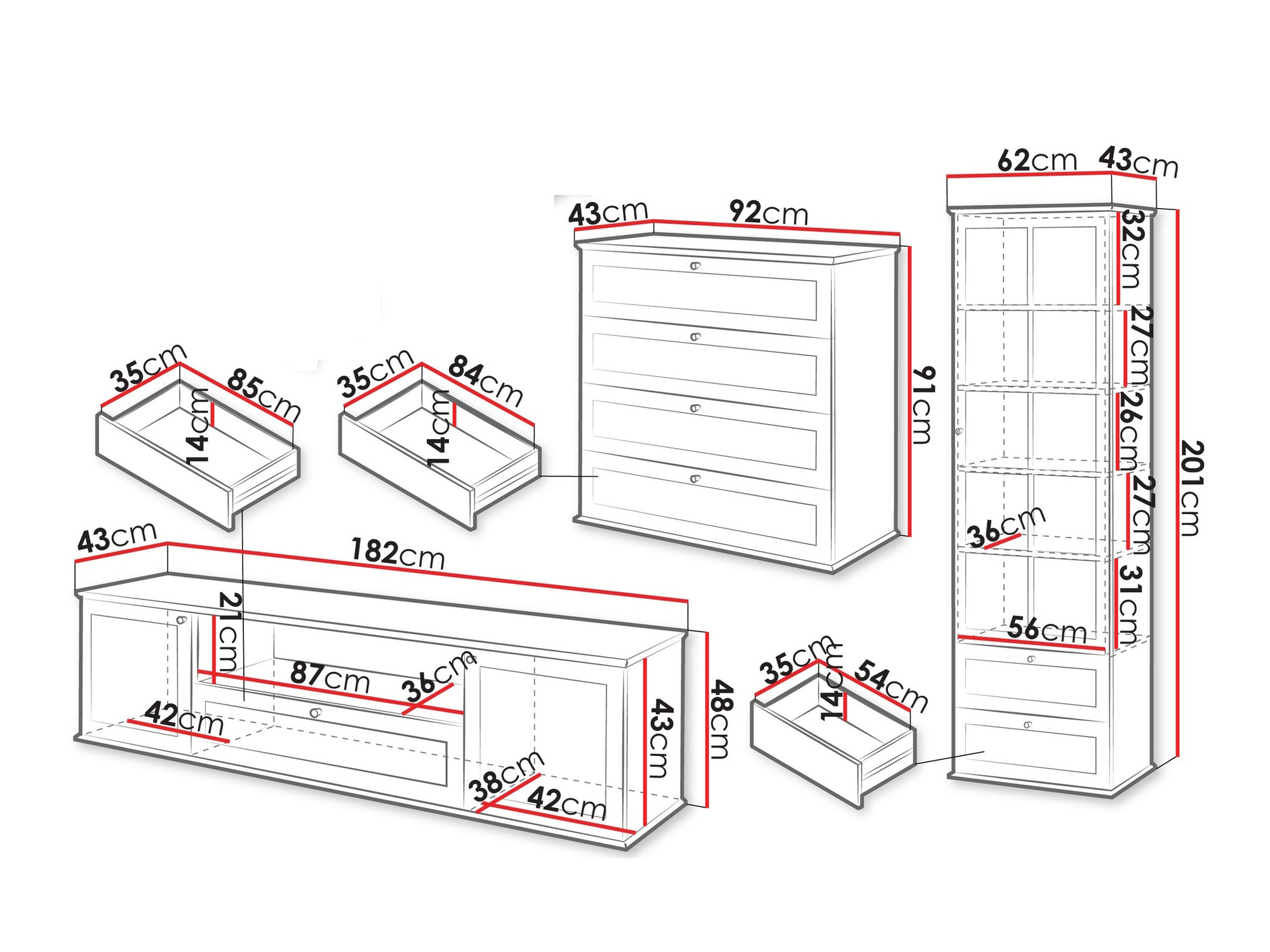 Parete attrezzata Comfivo Custos