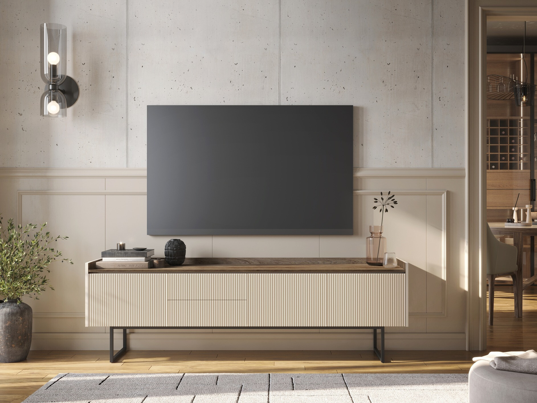 Mobile porta TV Elbtei 105
