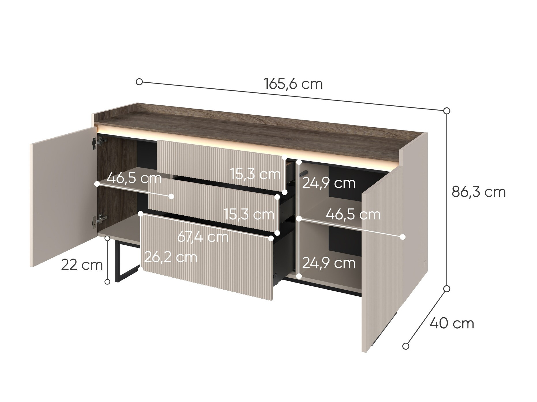 Cassettiera Elbtei 102