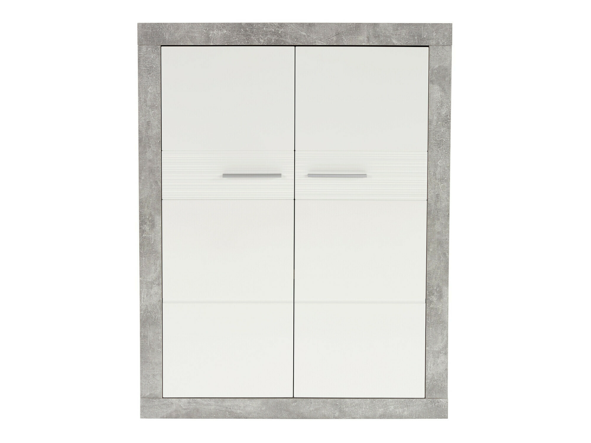 Parete attrezzata Romfera 115 (Grigio + Bianco)